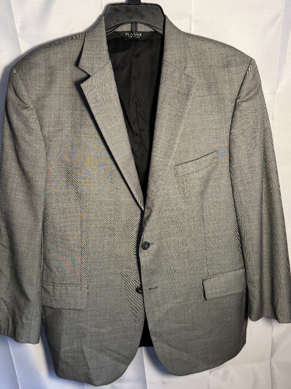 Jos. A. Bank Traveler’s Collection Men’s 43R Gray 100% Wool Sport Coat Blazer